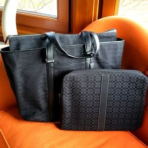 Coach Shoulder Bag & Laptop Case